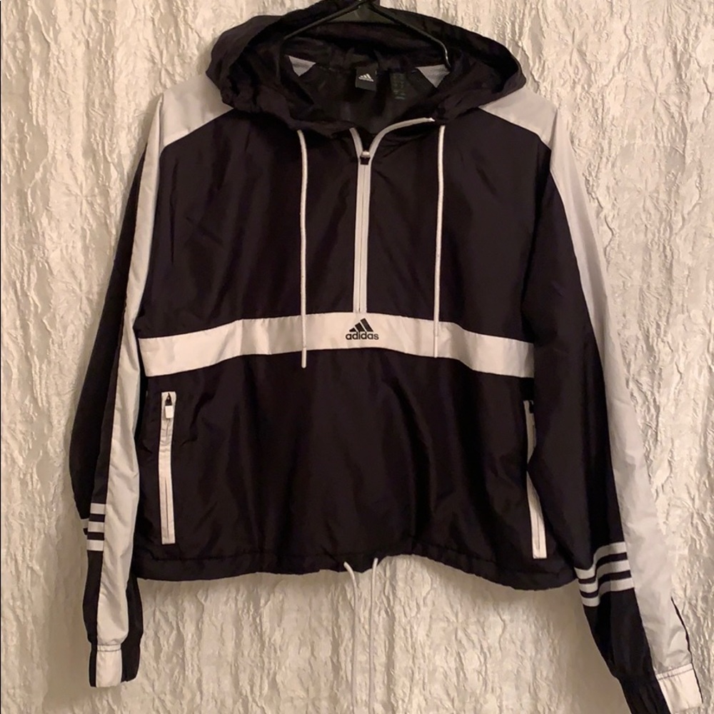 Adidas Half Zipped Cropped Jacket